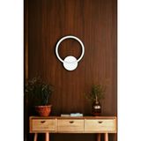 Mikasso Polina Modern Tasarım Beyaz Renk Gün Işığı Ledli Banyo - Mutfak - Salon LED Duvar Aplik Metal Beyaz - Çok Renkli