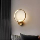 Mikasso Polina Modern Tasarım Eskitme Renk Gün Işığı Ledli Banyo - Mutfak - Salon LED Duvar Aplik Metal Sarı - Çok Renkli