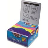 Mikasso Pop-Up Notes Çift Renk Bloknot Çekmeli 200YP. 75MM*75MM 12427 Yapışkanlı Not Kağıdı - Çok Renkli