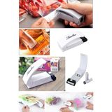 Mikasso Poşet Kapatıcı Sealer Isıtıcılı Poşet Ağzı Yapıştırma Makinesi Plastik 10 x 15 Beyaz