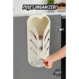Mikasso Poşetlik Poşet Saklama Kabı Poşet Organizeri, Mutfak Poşet Düzenleyici Asılabilir Yada Vidalanabilir