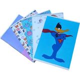 Mikasso Pp Kapak A5 40 Yaprak Dikişli Kareli Defter 2 Adet Sert Düz Çizgili 40 Yaprak Küçük Boy Kahverengi O - Çok Renkli