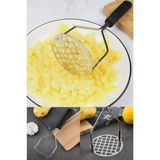 Mikasso Pratik 24 cm Lüks Paslanmaz Metal Patates Ezici Patates Ezici Püre Yapıcı Belirtilmemiş Mavi