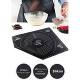 Mikasso Pratik Büyük Boy Silikon Hamur Açma ve Yoğurma Matı 60 x 45 cm Silikon