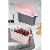 Mikasso Pratik Çok Amaçlı Lavabo Süzgeci ve Çöplüğü Plastik