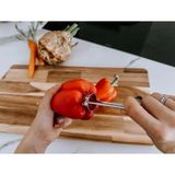 Mikasso Pratik Dolmalık Biber Kabak Patlıcan Oyacağı-Dolma Oyucu Gri