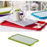 Mikasso Pratik Lavabo Tezgah Üstü Bulaşık Kurutmalığı Süzmatik 22X40 cm Plastik