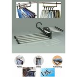 Mikasso Pratik Pantolon Eşarp Kravat Askılığı Magic Hanger Metal Gümüş