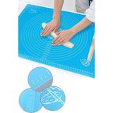 Mikasso Pratik Silikon Yapışmaz Hamur Açma Matı Işinizi Kolaylaştırın 50 x 40 cm Silikon