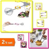 Mikasso Pratik Spiral Çırpıcı + Bas Çek Mikser - 2li Set XYZ456 Plastik