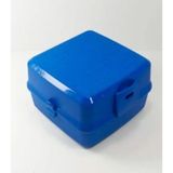 Mikasso Premium Beslenme Kutusu Koyu Mavi 15 x 16 x 9cm Plastik Mavi