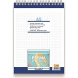 Mikasso Prisma A5 Spiralli Karton Kapak Bloknot (Not Defteri) 100 Yaprak Çizgili (6 Lı Paket) 1379 Küp Not K - Çok Renkli
