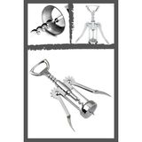 Mikasso Professional Krom Metal Tirbüşon Açacak Tirbişon Beyaz