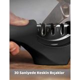 Mikasso Profesyonel Bıçak Bileyici 3 Açılı Elmas Seramik Çelik