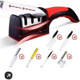 Mikasso Profesyonel Bileyici Çeyizlik Bıçak Bileme Aleti Ergonomik Saplı 3 Açılı Bıçak Satır Bileyi