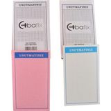 Mikasso PUK002 Unutmayınız Kartı Pastel Not Kağıdı Karton Düz Çizgili Orta Boy Beyaz Not Defteri A5 - Çok Renkli