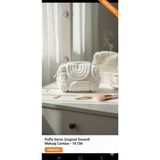Mikasso Punch Desenli El Yapımı Çanta – Makyaj Çantası, Kalem Kutu, Cüzdan – Star Home’s Tekstil Krem - Çok Renkli