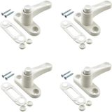 Mikasso Pvc Basmalı Kapı Pencere Emniyet Kilidi Pimapen Ev Çocuk Bebek Güvenlik Kilidi 4 Adet - Çok Renkli