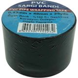 Mikasso Pvc Geniş Izole Bant 50 mm x 25 mt Elektrik Bandı Siyah Tr Siyah
