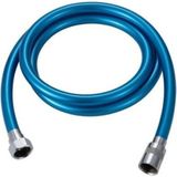 Mikasso Pvc Kaplama Spiral Duş Hortumu Mavi Kırılmaz Kopmaz Banyo Duş Hortumu ( 150 Cm) Mavi Plastik