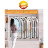 Mikasso Pvc Şeffaf Çoklu Takım Elbise Kılıfı.dolap Düzenleyici Hurç. Belirtilmemiş 60 x 100 Beyaz Tr