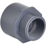 Mikasso Pvc Yapıştırma Tek Taraf Dıştan Dişli Redüksiyonlu Adaptör ( Erkek Adaptör ) ( Ø 50 ) ( 1 Adet )