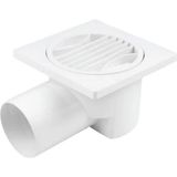 Mikasso Pvc Yer Süzgeci 15X15 cm 70 mm Yandan Çıkış 1 Adet