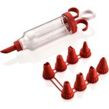 Mikasso Qlux Avantaj Krema Pompası - Torbası L-00134-1-KIRMIZI 200 ml Plastik