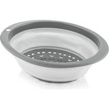 Mikasso Qlux Ideas Katlanır Oval Süzgeç Bpa Içermez Ev Ofis Kamp Karavan Katlanır SÜZGEÇL-00570 Gri Plastik
