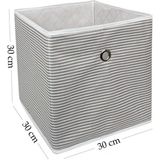 Mikasso Raf Organizer Kutu Seti (30X30X30CM) Yeni Sezon Nano Teknoloji Su Geçirmez Kumaş Gri Kumaş 30 x 30 G