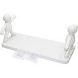 Mikasso Rambo Manken Tutacaklı Plastik Etejer Yapışkanlı BÜYÜK=13.5X33CM (5517) Çok Renkli Ahşap
