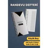 Mikasso Randevu Planlama Defteri Günlük ve Saatlik Planlayıcı Defter Karton Spiralli Çizgili 100 Yaprak Orta - Çok Renkli