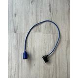 Mikasso Ray Soketli Monofaze Mavi Renk Duy Kılıflı 1 Metre Kumaş Kablolu Sarkıt Tesisat Kumaş 1 E27 Mavi Sal - Çok Renkli