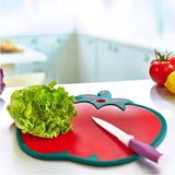 Mikasso Renkli Kaydırmaz Kesme Tahtası Plastik Kırmızı