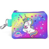 Mikasso Renkli Unicorn Desenli Bozuk Para Çantası - Kız Çocuk Tekstil Çok Renkli