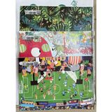 Mikasso Resim Defteri Spiralli - Telli Resim Defteri 25*35 [ 3 Adet ] Karton Spiralli Çizgisiz Orta Boy Yeşi - Çok Renkli