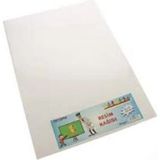 Mikasso Resim Kağıdı 25X35 cm 100 Adet (1,05 Kg) Karton Düz Çizgisiz 100 Yaprak Büyük Boy Beyaz Resim Defter - Çok Renkli
