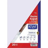 Mikasso Resim Kağıdı 35X50 cm 20'li Poşet Yapışkanlı Not Kağıdı - Çok Renkli