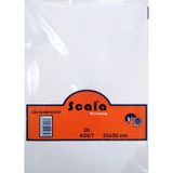 Mikasso Resim Kağıdı 90 gr 25 cm x 35 cm 20 ' Li Eko Paket Karton Düz Çizgisiz 36 Yaprak Orta Boy Beyaz Resi - Çok Renkli