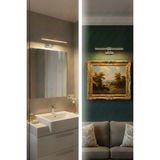 Mikasso Resim, Tablo, Ayna Üstü Banyo Ledli Aplik 220VOLT Krom Kasa Flüt Aplik 3200K Sarı (Pilli Değildir) M - Çok Renkli