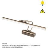 Mikasso Resim Tablo Üstü Banyo Ledli Aplik 220V 5 Renk Eskitme Flüt Aplik 3000K Günışığı (Pilli Değildir) Me - Çok Renkli