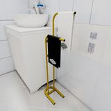 Mikasso Retro Gold Dik Havluluk Banyo Düzenleyici Konsept Havluluk Altın - Çok Renkli