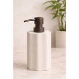 Mikasso Retro Tezgah Üstü Ahşap Görünümlü Banyo ve Sıvı Sabunluk 350 ml Poliresin Krem - Çok Renkli