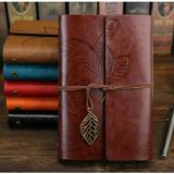 Mikasso Retro Vintage, Deri Kapak, Travel Journal, Doldurulabilir Eskiz Not Defteri, Sketchbook, 130X185MM V - Çok Renkli