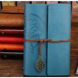 Mikasso Retro Vintage Klasik Deri Kapak Notebook Seyahat Günlüğü Doldurulabilir Eskiz Not Defteri, 165X220MM - Çok Renkli