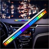 Mikasso Rgb Sese Duyarlı Taşınabilir Ekolayzer Çubuk – Ev ve Araç Kullanımı Için (Şarjlı Değil) - Çok Renkli