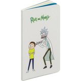 Mikasso Rick And Morty Beyaz Mini Defter Karton Düz Çizgisiz Çok Renkli