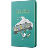 Mikasso Rick And Morty Sert Kapak Lastikli Mini Not Defteri Turkuaz 80 Yaprak Çizgisiz 9X14CM Dft-38 Karton - Çok Renkli
