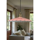 Mikasso Risso Pembe Metal Lale Başlık Büyük Tekli Rustik E27 Modern Avize Metal 1 E27 Pembe Salon / Oturma O - Çok Renkli