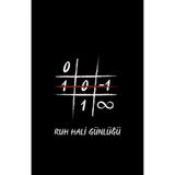 Mikasso Ruh Hali Günlüğü - Defter Zeynep Sey Karton Düz Renkli 36 Yaprak Orta Boy Gri Not Defteri A7 - Çok Renkli